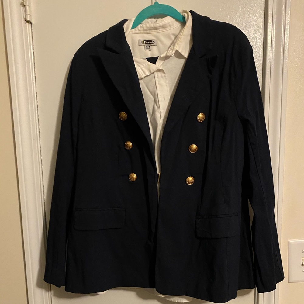 Navy Lane Bryant Suit